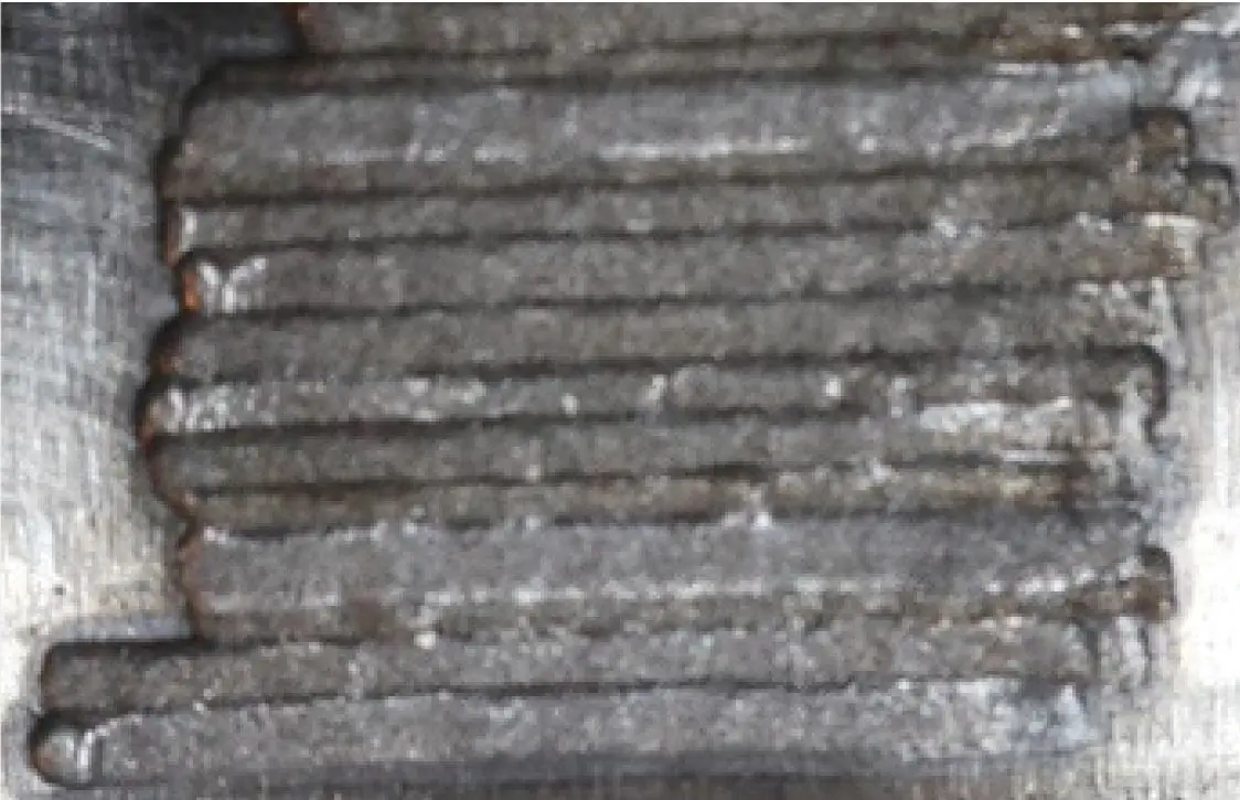 Валики лазерной наплавки проволокой