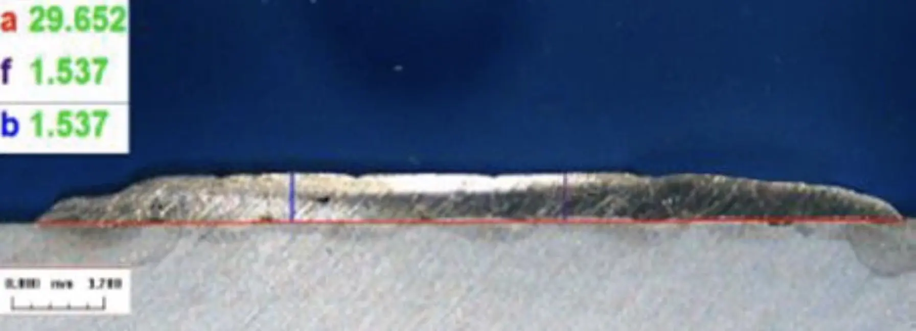 Лазерная наплавка порошковой проволокой вразрезе