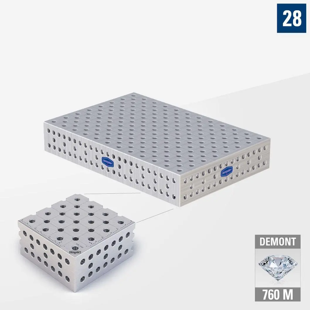 PROFIPlusLINE PL 3D Сварочный стол 28 1200х800 Азотированный DEMONT 760 M без опор PL28-11019-500