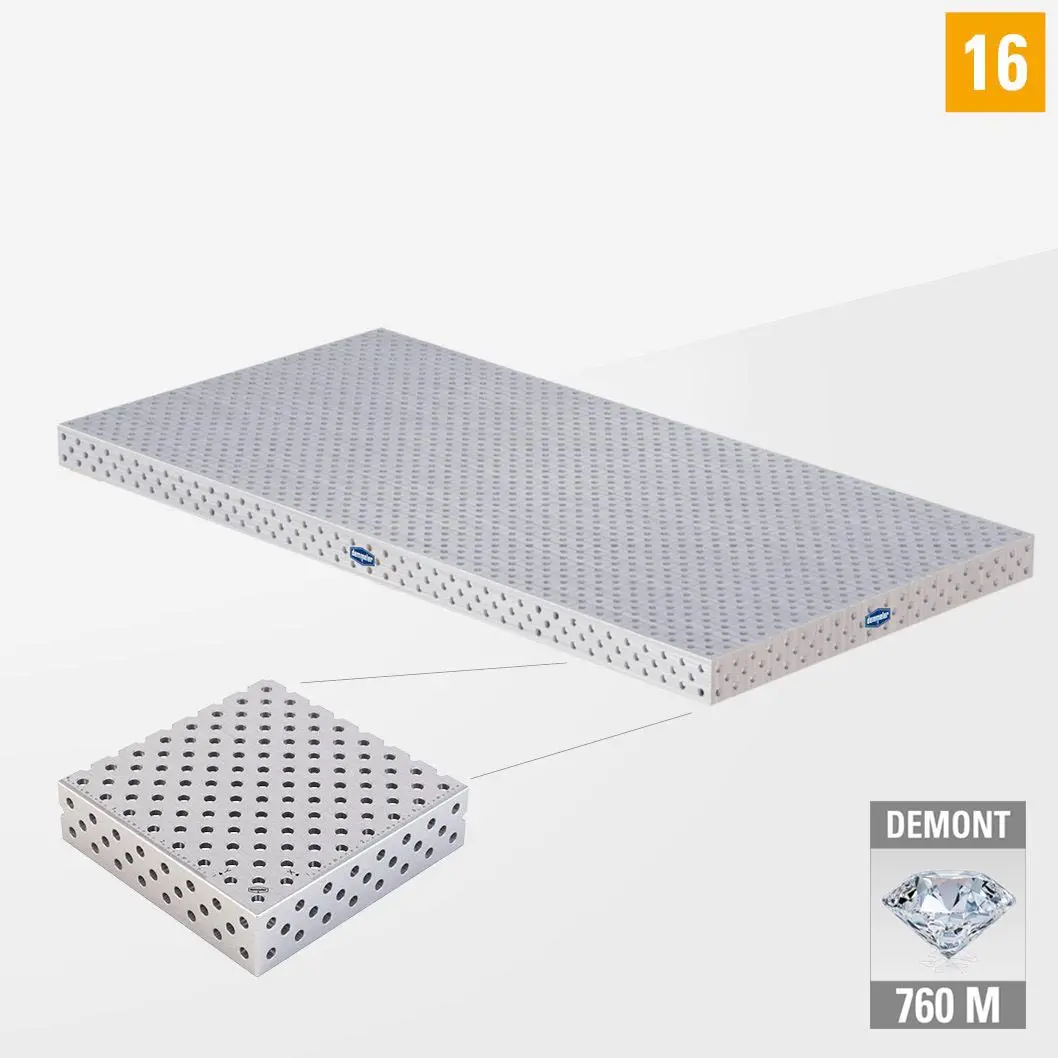 PROFIPlusLINE PL 3D Сварочный стол 16 2000х1000 Азотированный DEMONT 760 M без опор