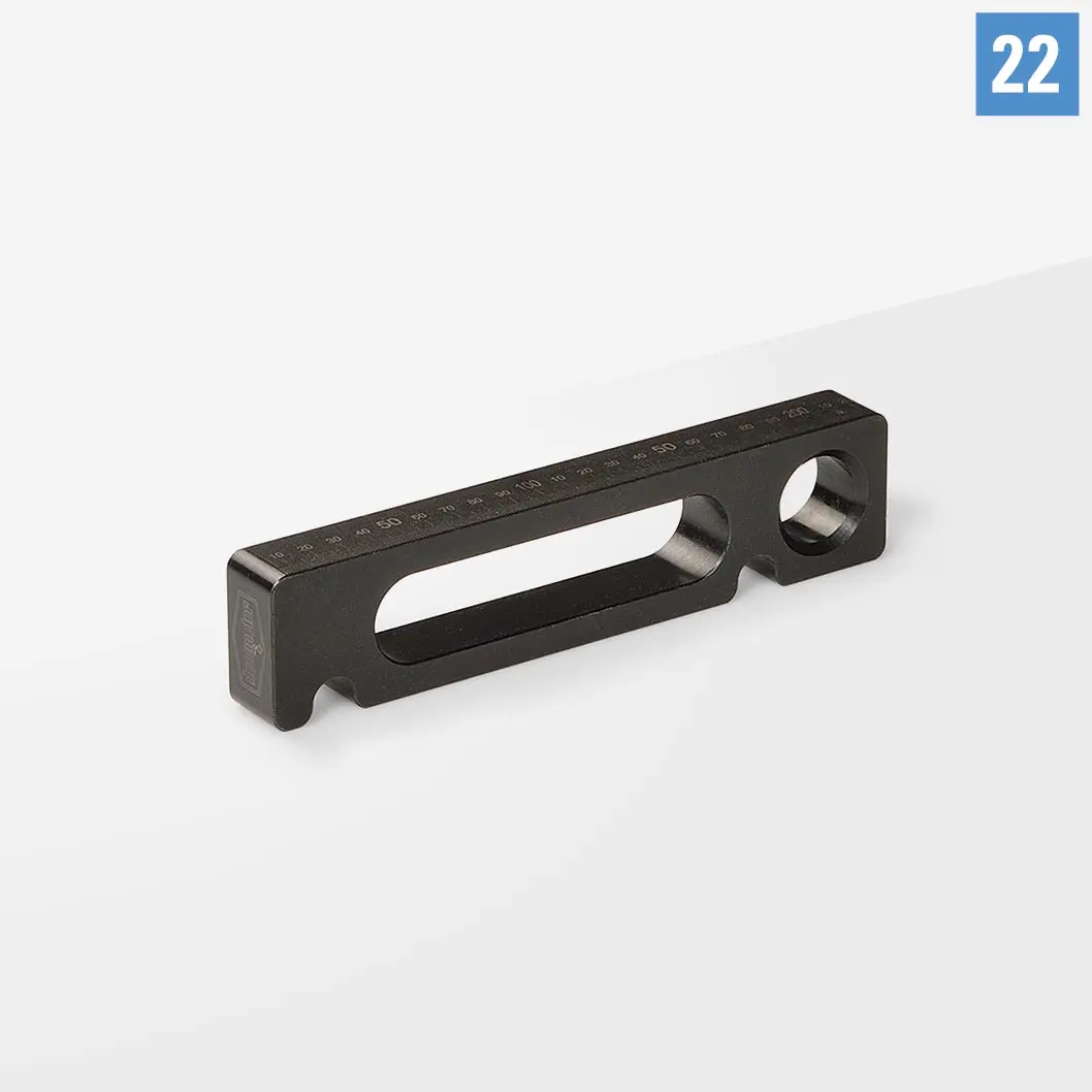 Универсальный стопор большой с точной шкалой L225 Алюминий D22-05001-010