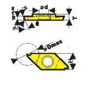 Твердосплавная сменная пластина для обработки канавок и отрезки JXGR/L-8200FN