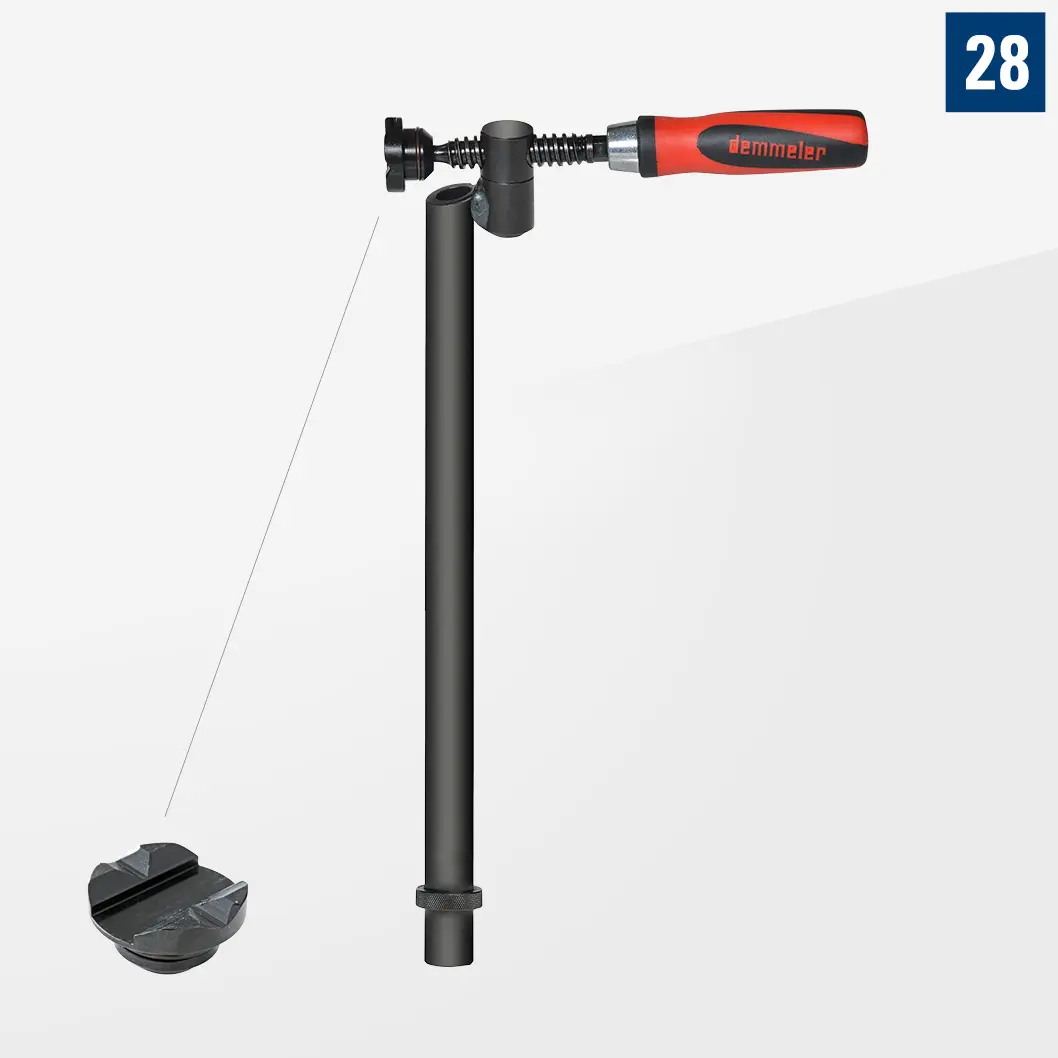 Струбцина толкающего типа 90° H500 D28-07008-012