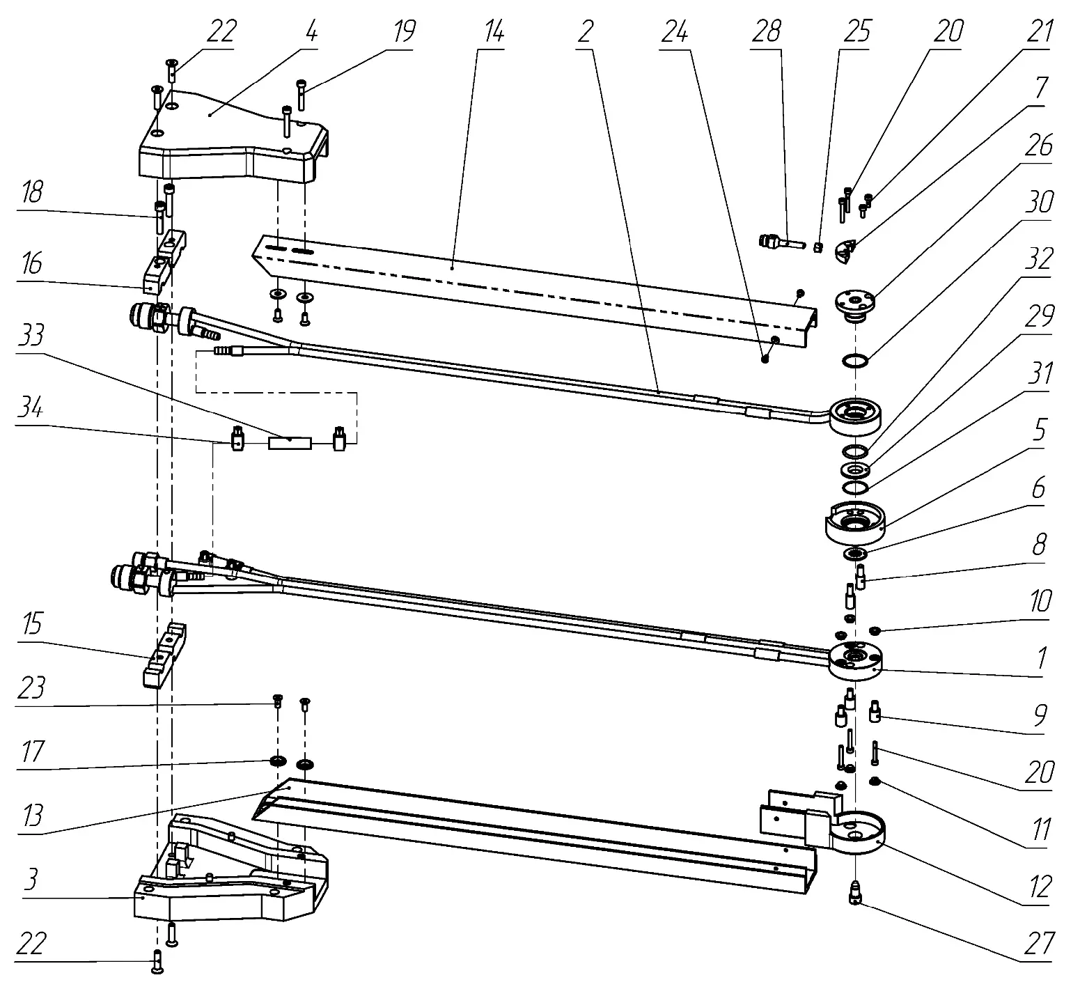 Взрыв-схема плазмотрона F1-90