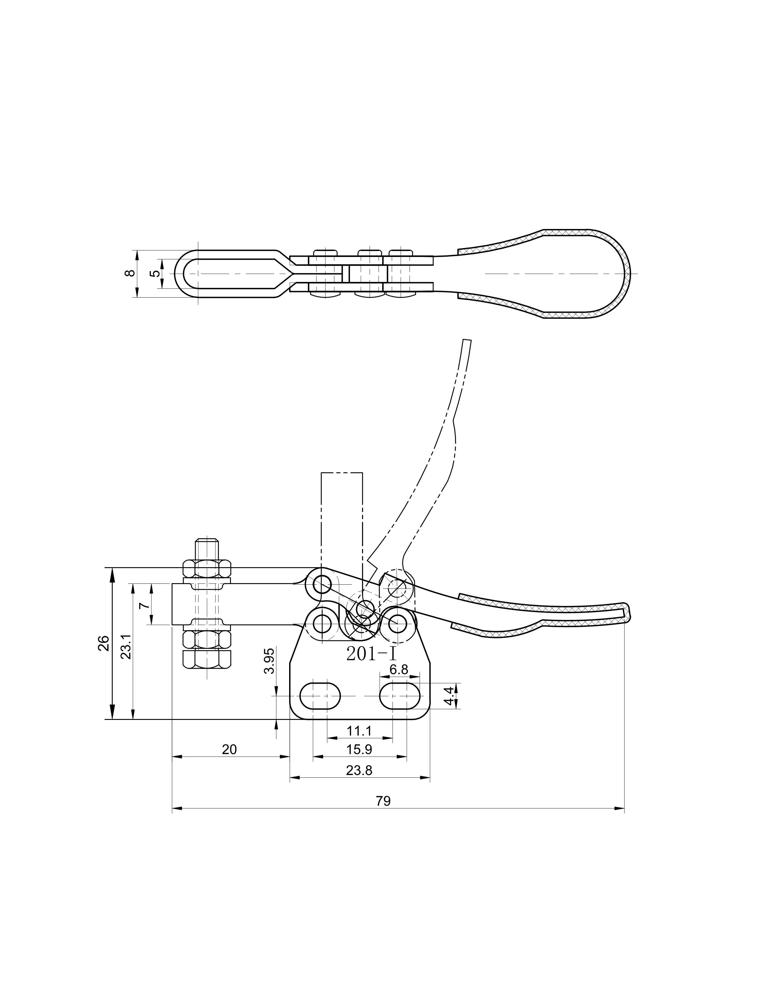 Прижим шарнирно-рычажный Арт. CH-201I