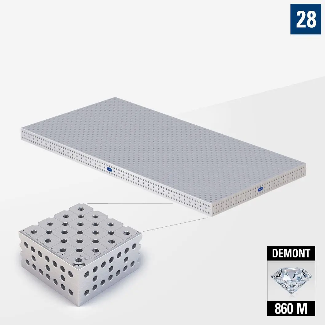 PROFIPlusLINE PL 3D Сварочный стол 28 4000х2000 Азотированный DEMONT 860 M без опор PL28-01005-700