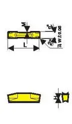 Твердосплавная сменная пластина DGM-60CTB