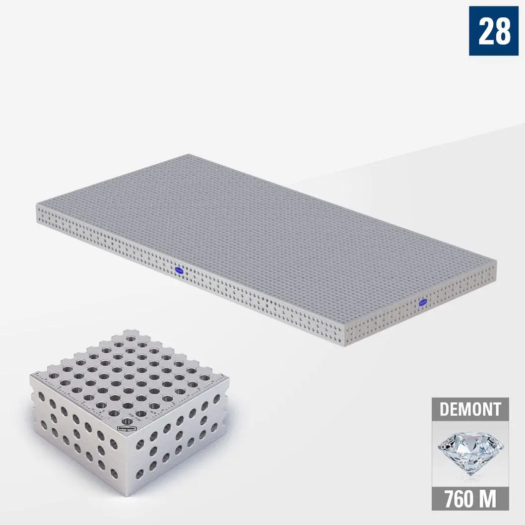 PROFI Premium LINE PP 3D Сварочный стол 4000х2000 Азотированный DEMONT 760 M Без опор PP28-01005-500