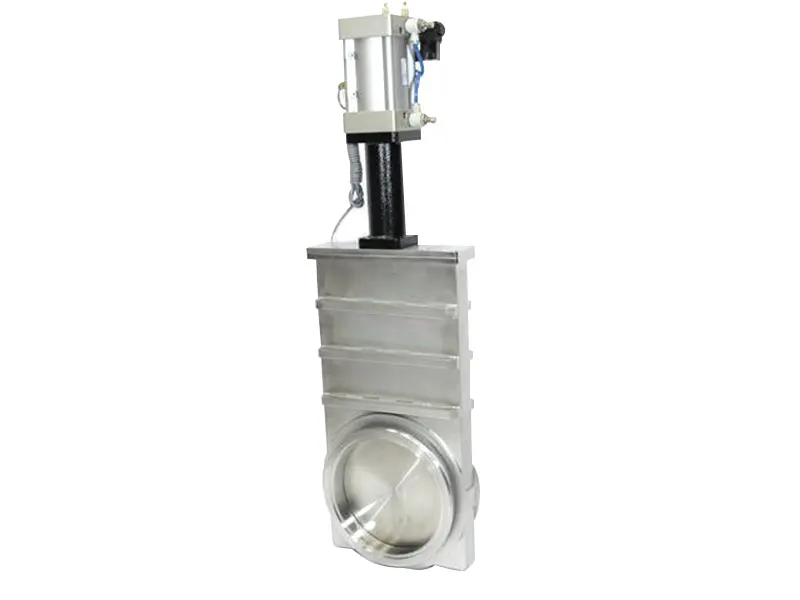 Шиберный затвор высоковакуумный. Электромеханический Фланец CF250 нержавеющая сталь.