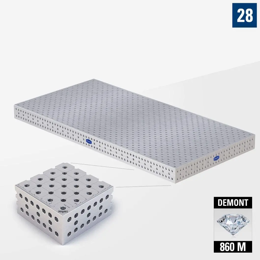 PROFIPlusLINE PL 3D Сварочный стол 28 3000х1500 Азотированный DEMONT 860 M без опор PL28-01004-700