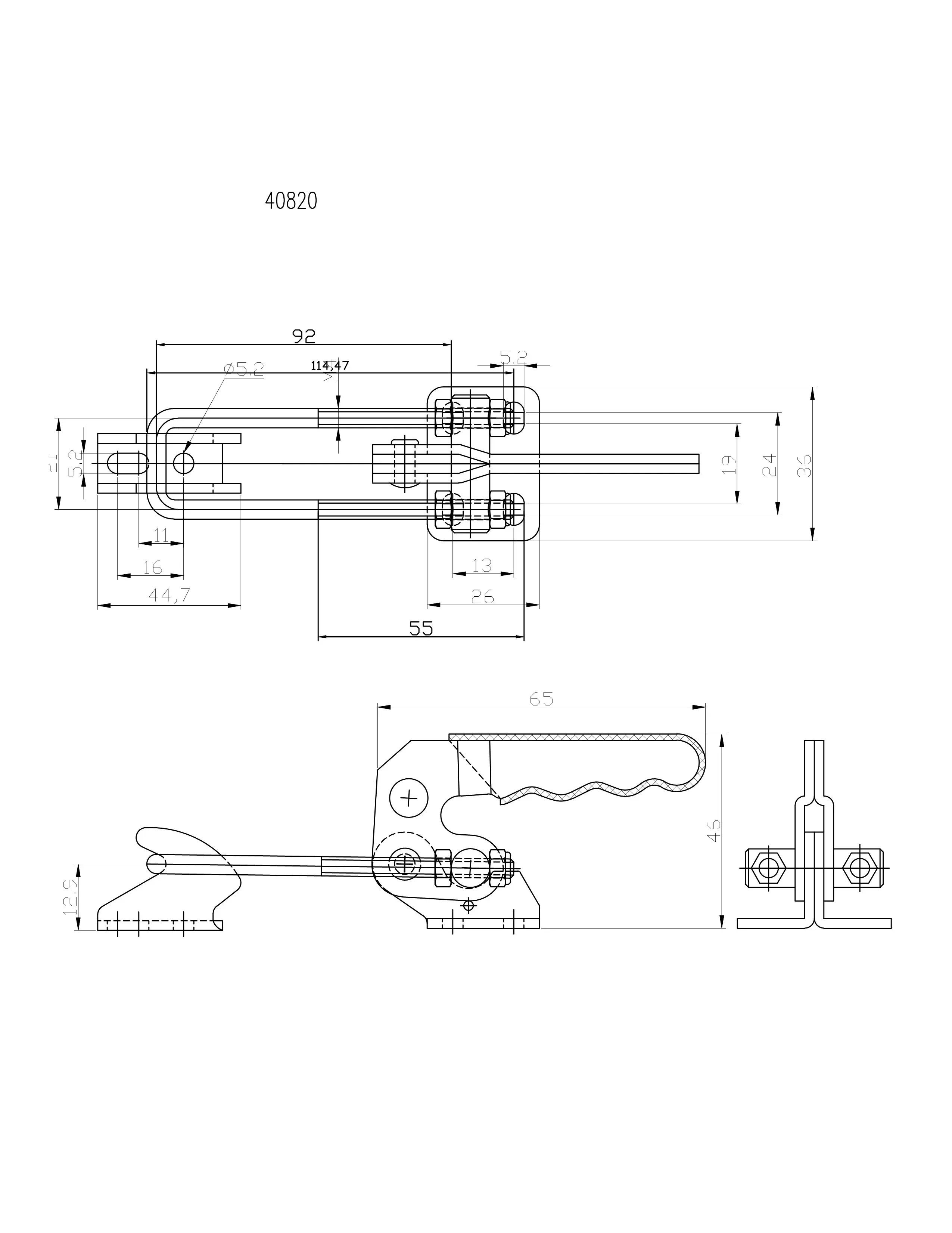 Прижим шарнирно-рычажный Арт. CH-40820