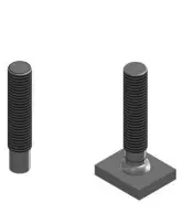 Шпилька резьбовая PD с алюминиевым кончиком Стальная M8x140 Арт. 46-08-140