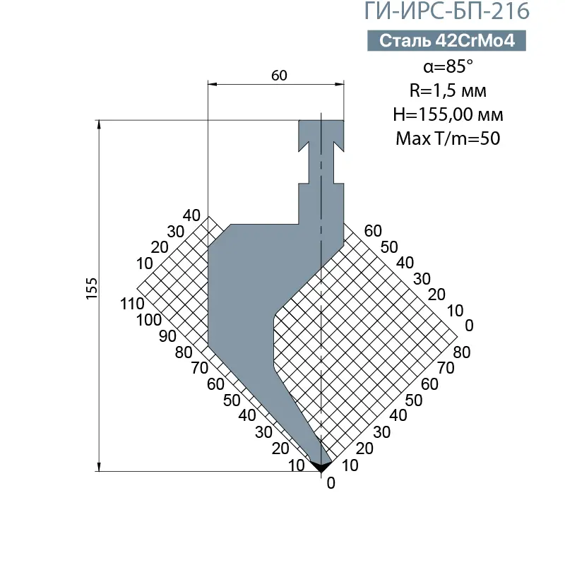 Пуансон BYSTRONIC ГИ-ИРС-БП-216