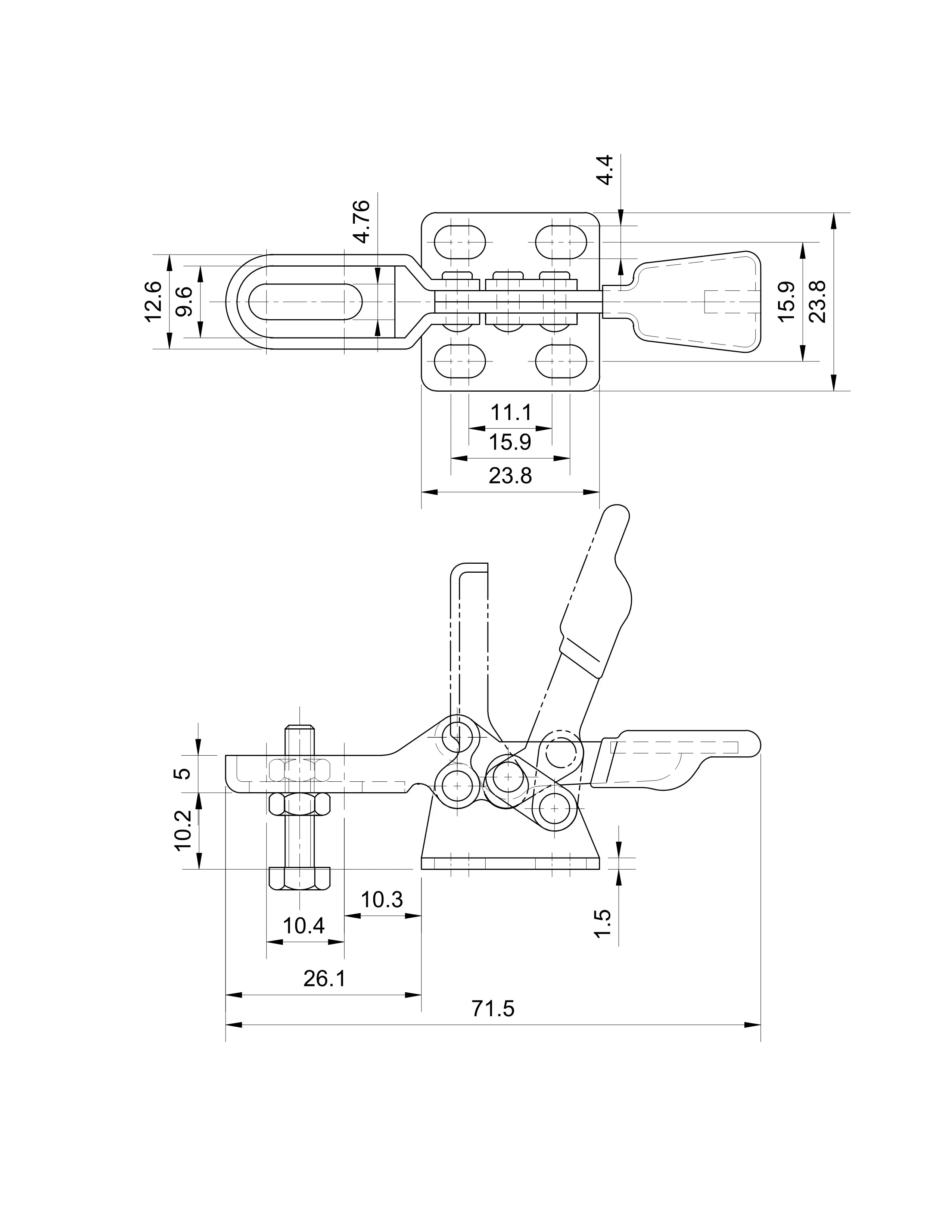 Прижим шарнирно-рычажный Арт. CH-22025