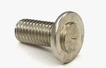 Резьбовая приварная шпилька стальная Оцинкованная M6x20 с увеличенным фланцем (болт заземления)