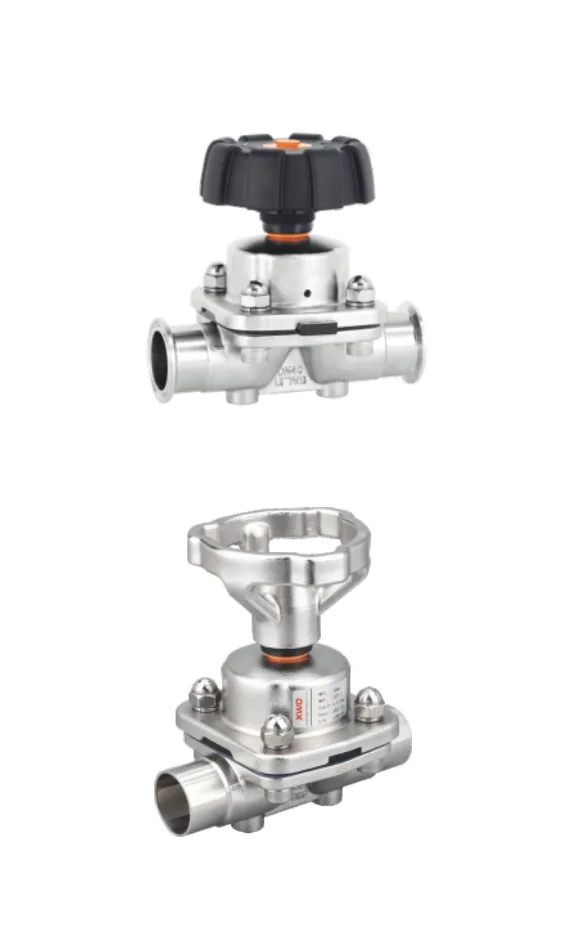 Ручной мембранный клапан
(Уплотнение 8, размер DN8 ¼")