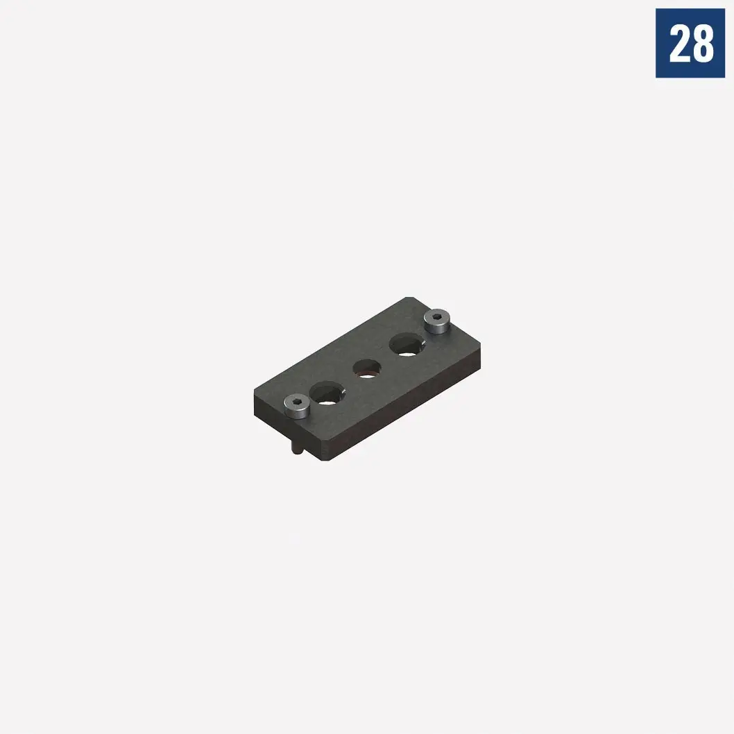 Монтажная пластина для U-образного промежуточного блока шириной 200мм Арт. 00060364