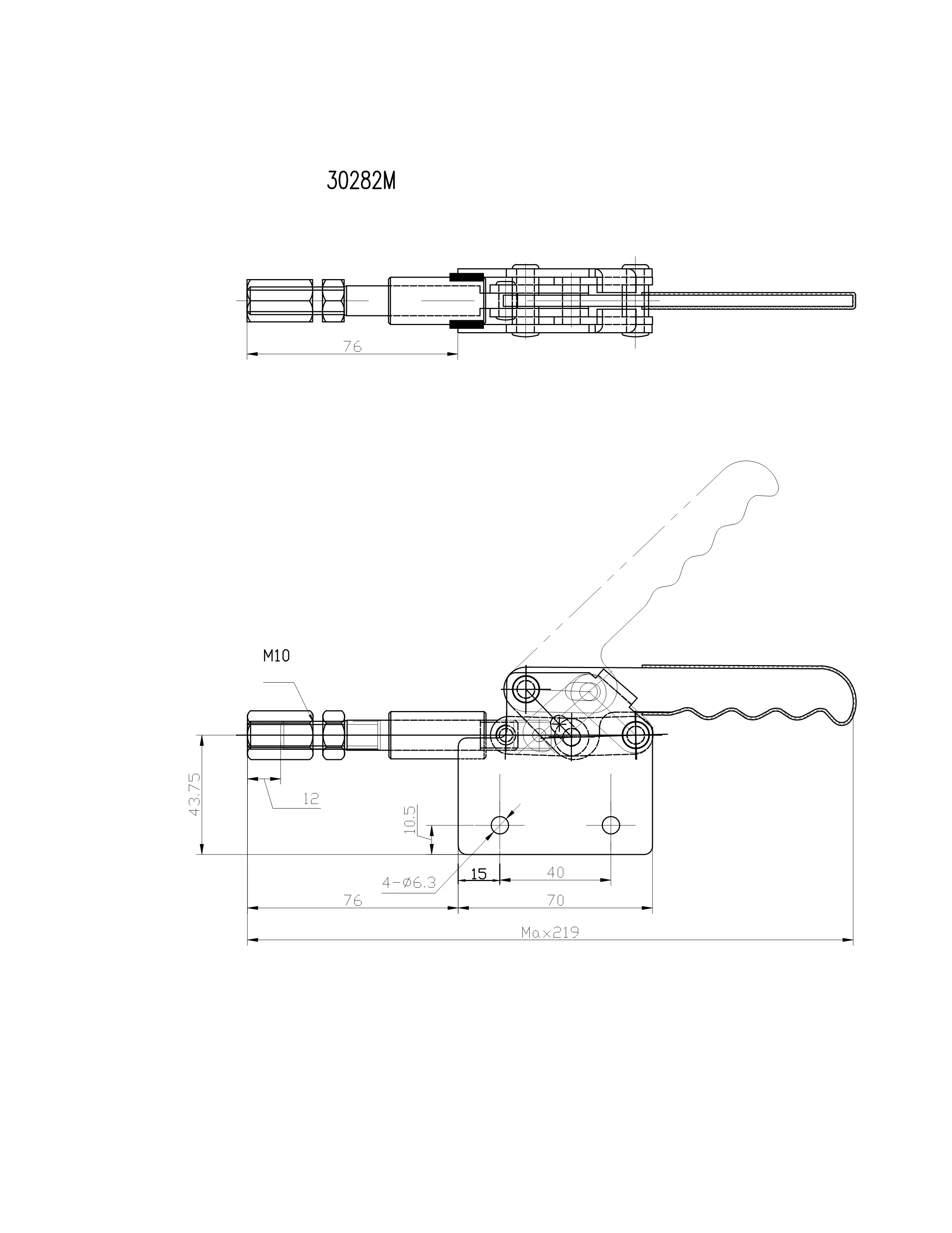 Прижим шарнирно-рычажный Арт. CH-30282M