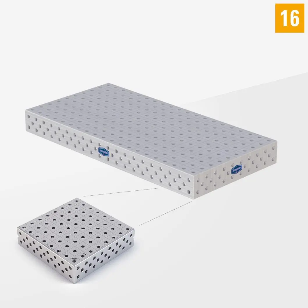 PE 3D Сварочный стол 16 1000х500 Стандартное исполнение без опор