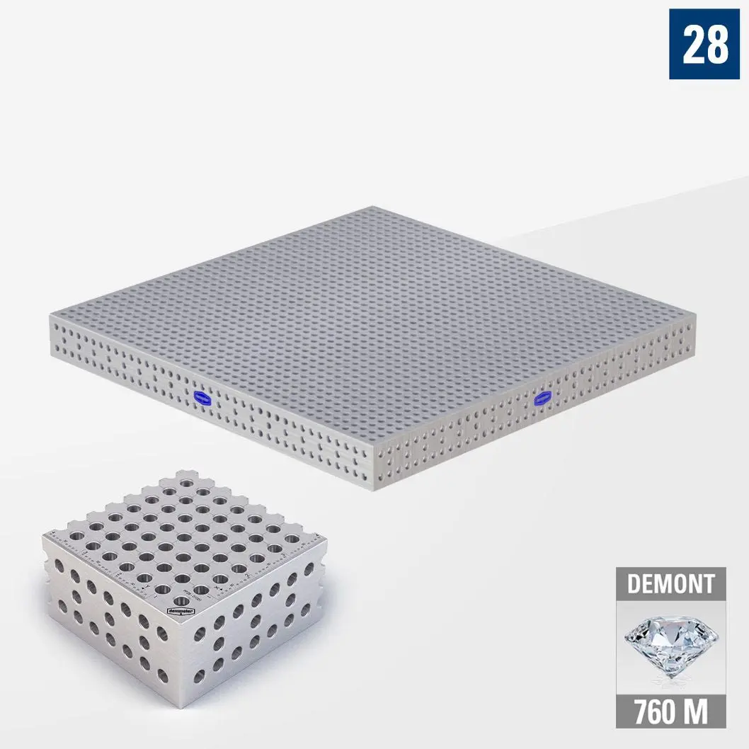 PROFI Premium LINE PP 3D Сварочный стол 2000х2000 Азотированный DEMONT 760 M Без опор PP28-01006-500