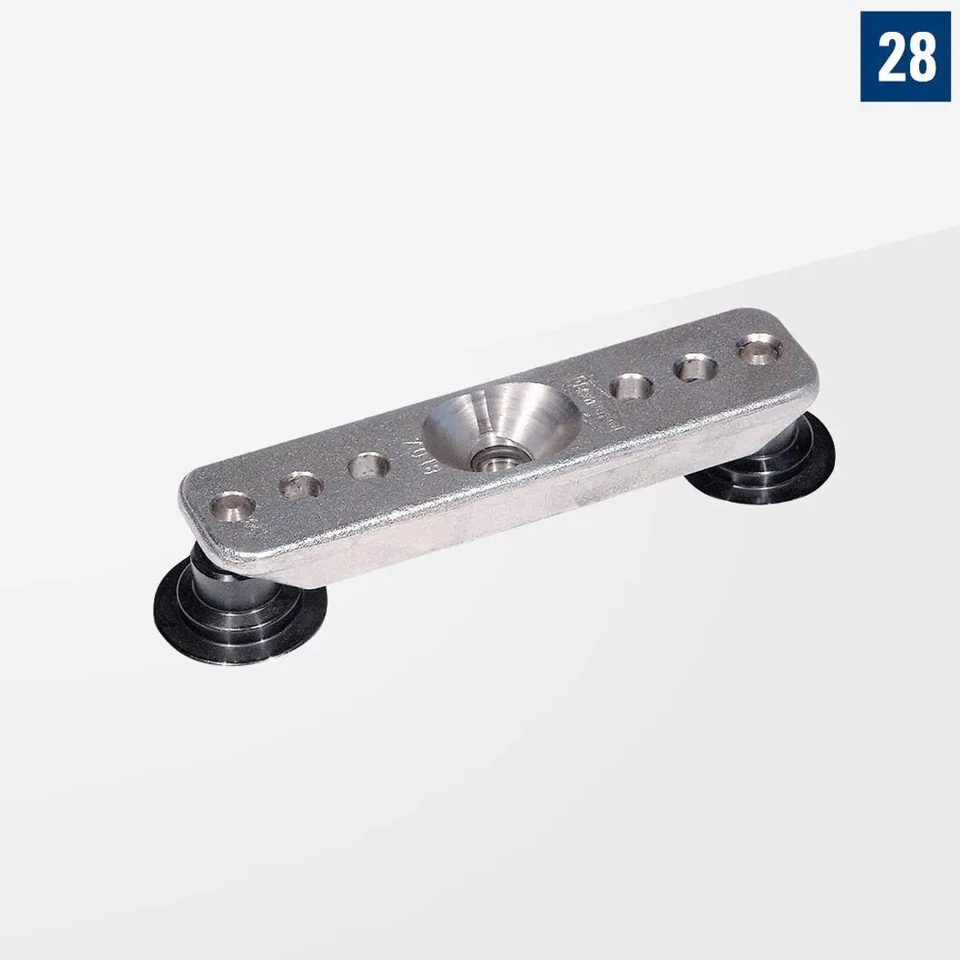 2-х точечный зажимной мост с 2 зажимными дисками из стали D28-07018-000