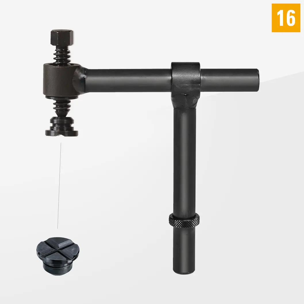 Струбцина 180° с коротким шпинделем D16-07005-002