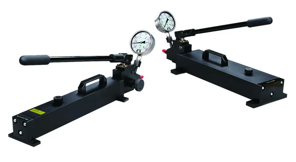 HT-NN2800 Ручной двухскоростной гидравлический насос высокого давления 280 / 0,2 тонн, объем рабочей жидкости 2000 см³