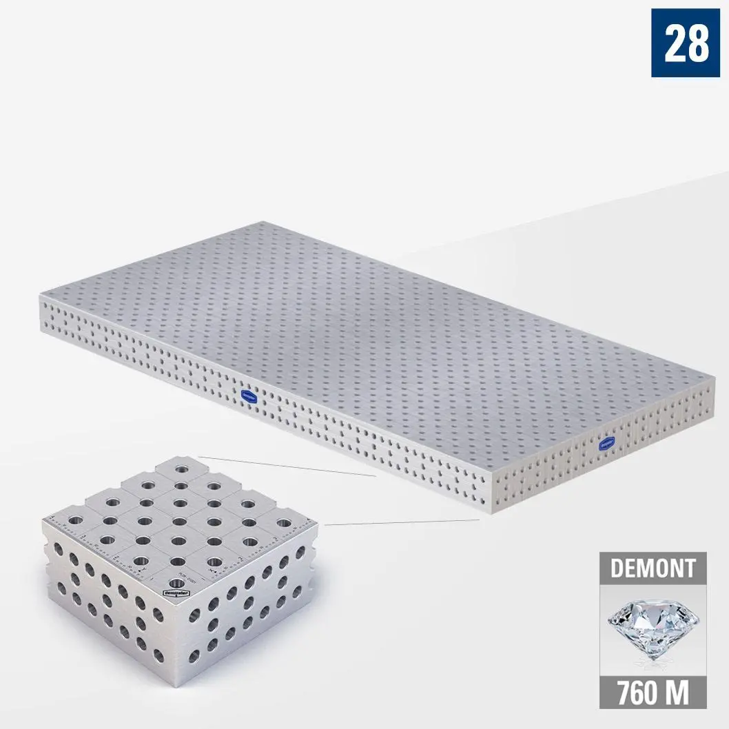 PROFIPlusLINE PL 3D Сварочный стол 28 3000х1500 Азотированный DEMONT 760 M без опор PL28-01004-500