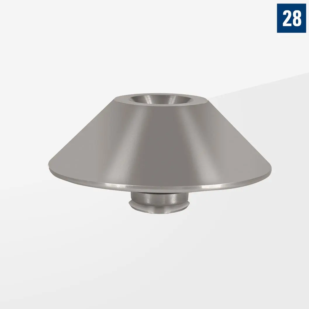 Конусное посадочное место Ø110 mm Сталь Арт. D28-09003-014