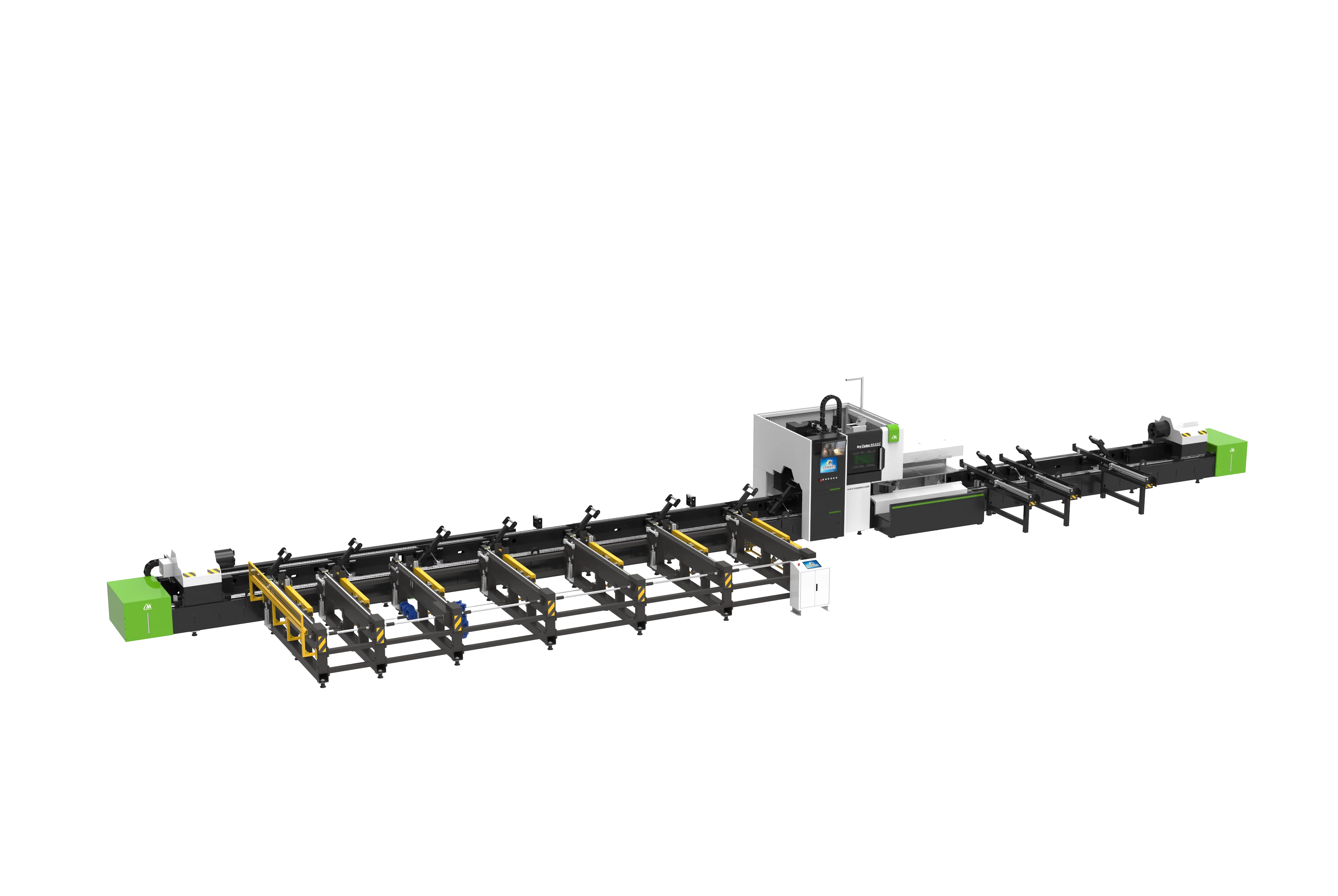 Станок для резки труб с тремя патронами HyTube9532
