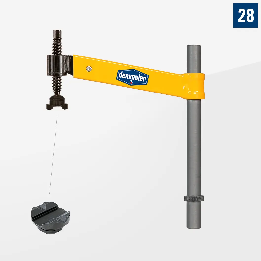 Выравнивающая струбцина с коротким шпинделем ширина зажима 200 D28-07002-002