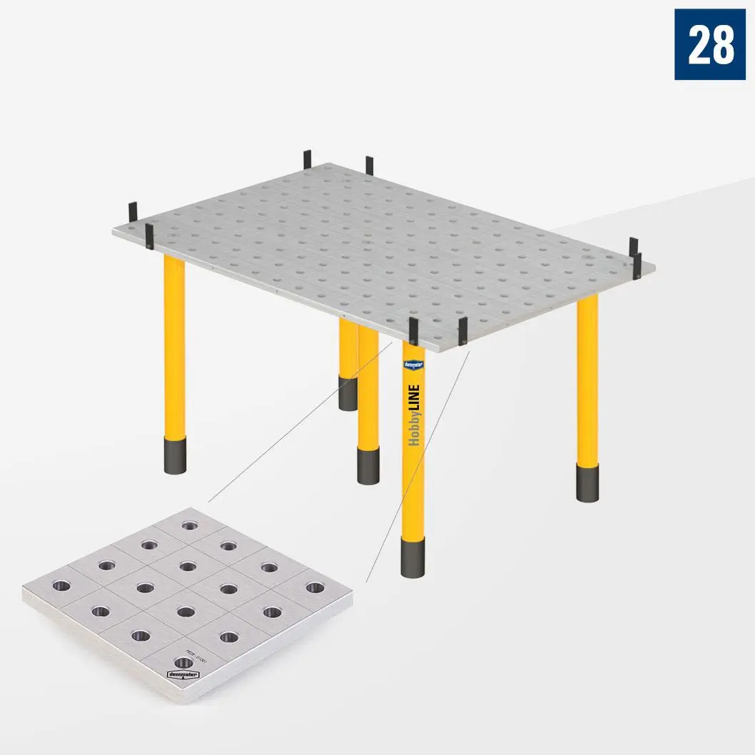 HobbyLINE H Плита 28 1500х1000 Со стандартными опорами H28-01011-001