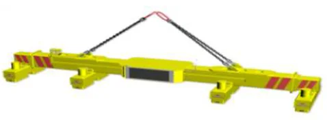 TM 4/160 X Телескопическая магнитная траверса г/п 16000 кг