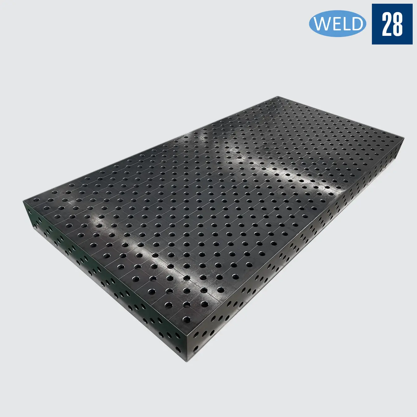 3Д сварочная плита 3000х1500х200 мм с диагональной сеткой отверстий с плазменной азотацией