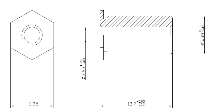 Втулка запрессовочная SO4 полно проходная не разьбовая Сталь нержавеющая 416 SO4-6143-16