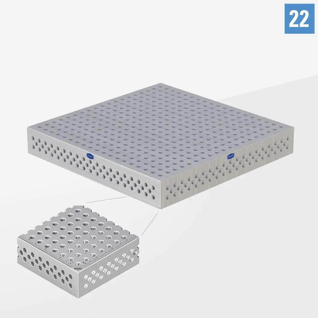 PROFIPremiumLINE PP 3D Сварочный стол 22 1000х1000 Стандартное исполнение без опор PP22-01001-000