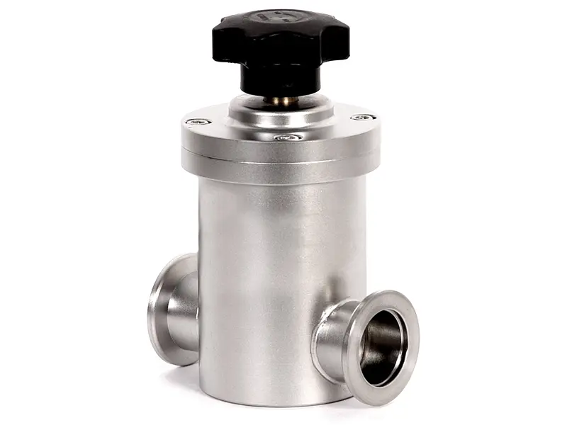 Клапан вакуумный прямоточный  GD-50B KF50 Ручной уплотнение - Сильфонное материал - Нержавеющая сталь 304SS