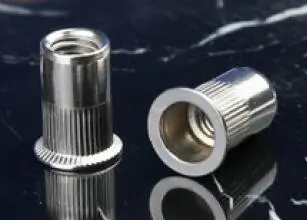 CH-KB/SS-1250(16H) Резьбовая гайка-заклёпка M12 шлицевая открытая потайной бортик для толщины металла 2,0 - 5,0 мм, длиной 24,0 мм, Сталь нержавеющая
