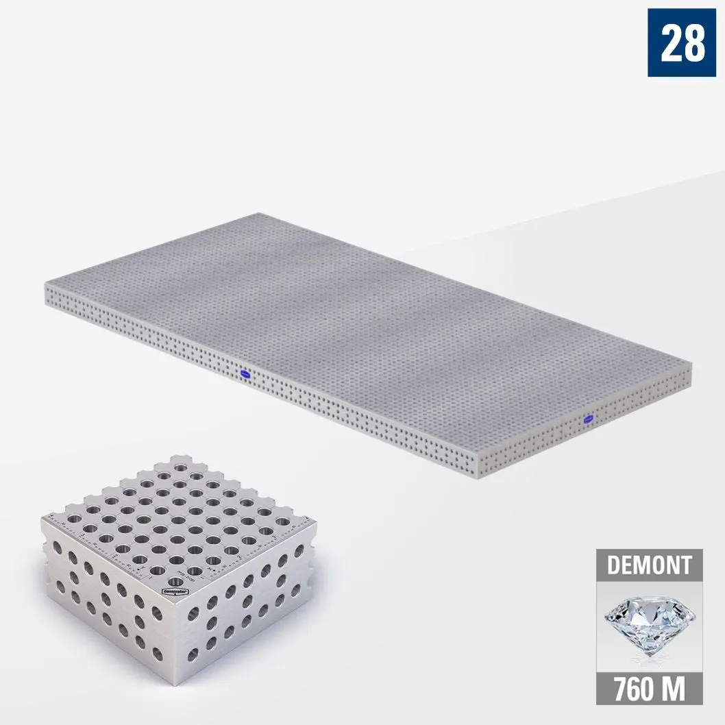 PROFI Premium LINE PP 3D Сварочный стол 4800х2400 Азотированный DEMONT 760 M Без опор PP28-11085-500