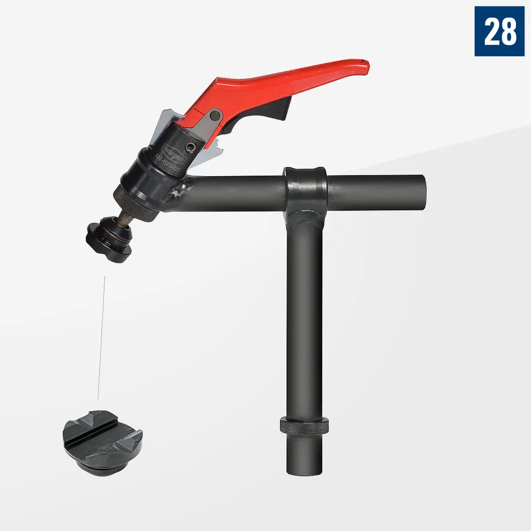 Струбцина 45° с быстрозажимным цилиндром H220 D28-07009-001