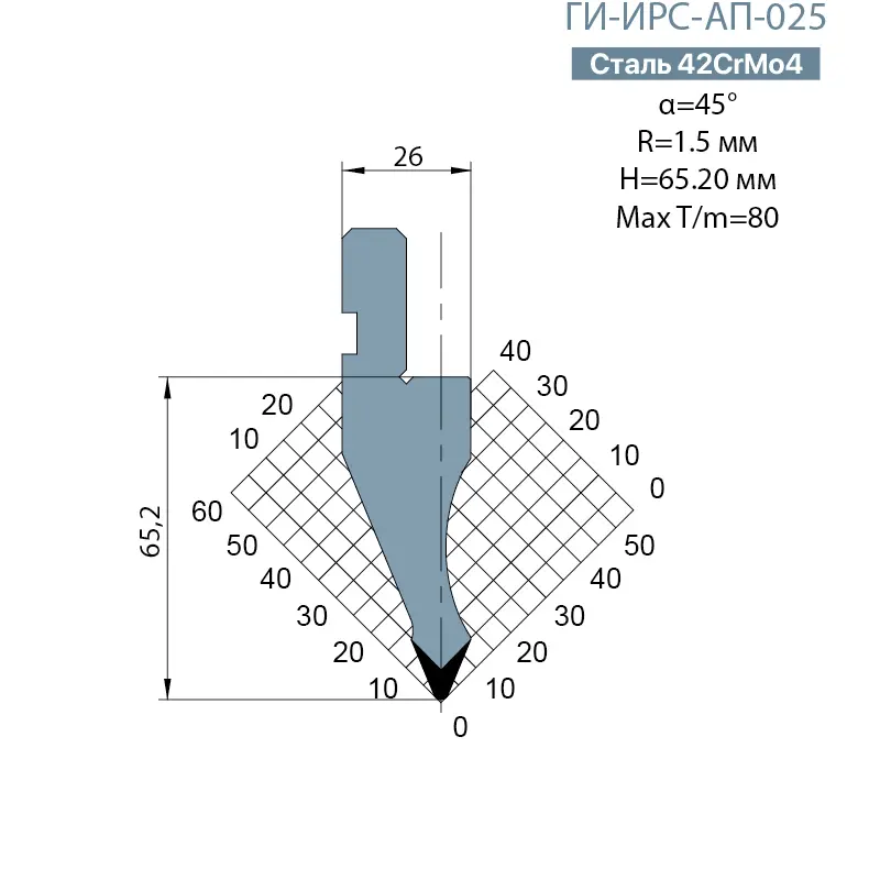 Пуансон Promecam-Amada ГИ-ИРС-AП-025