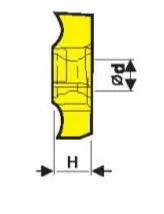 Твердосплавная сменная пластина для обработки канавок и отрезки 8GR/L-250