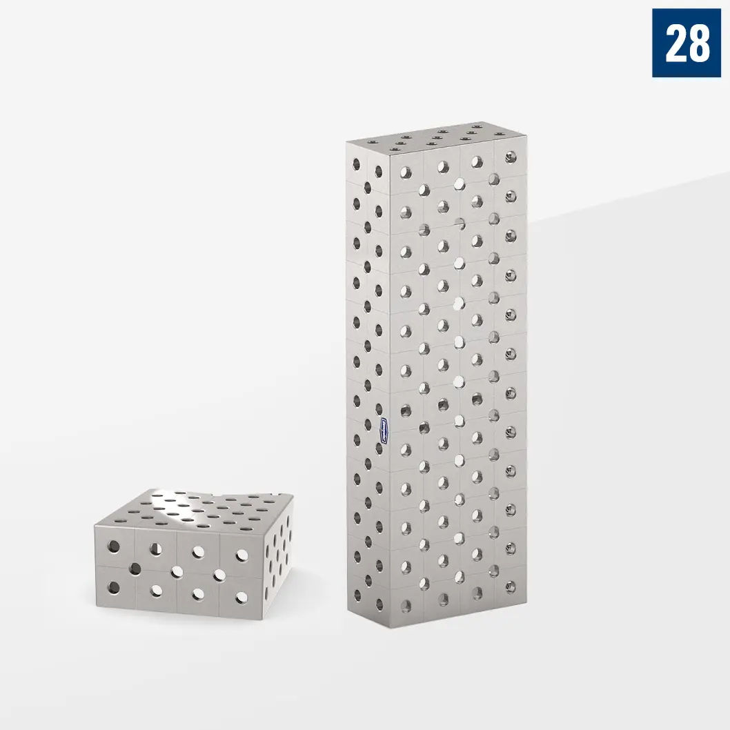 Промежуточный U-образный блок сталь. Торцевые стороны - Диагональная сетка L1200 400х200 D28-04002-2