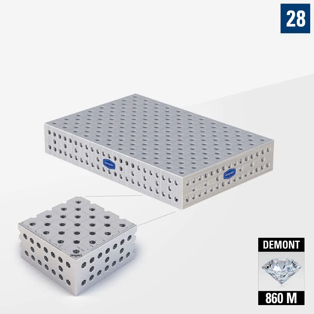 PROFIPlusLINE PL 3D Сварочный стол 28 1200х800 Азотированный DEMONT 860 M без опор PL28-11019-700