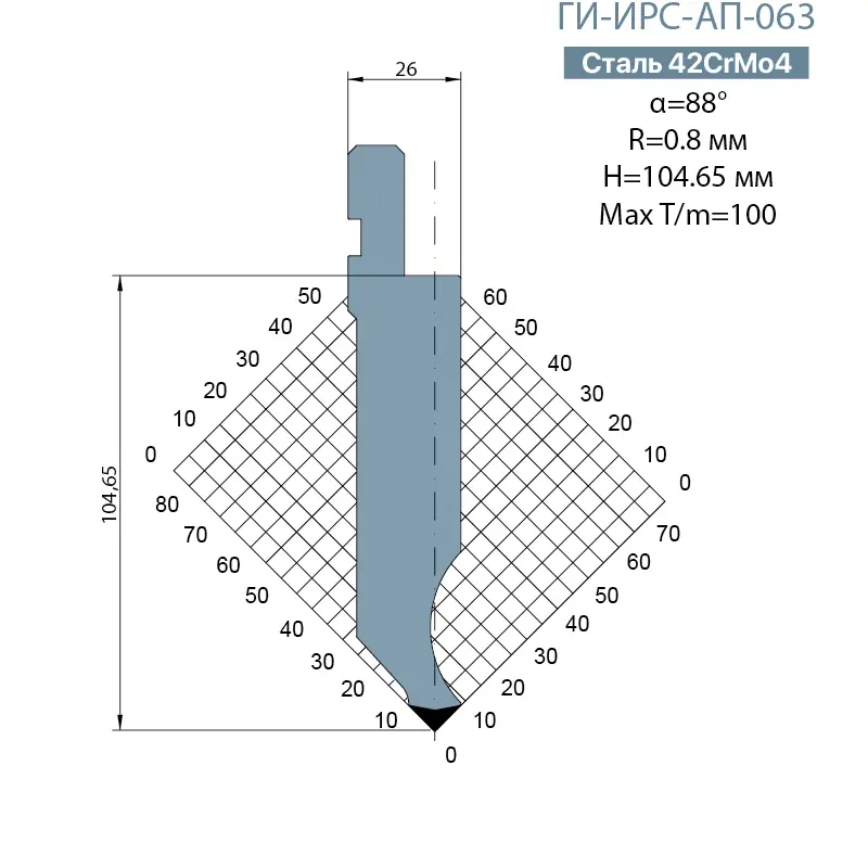 Пуансон Promecam-Amada ГИ-ИРС-AП-063
