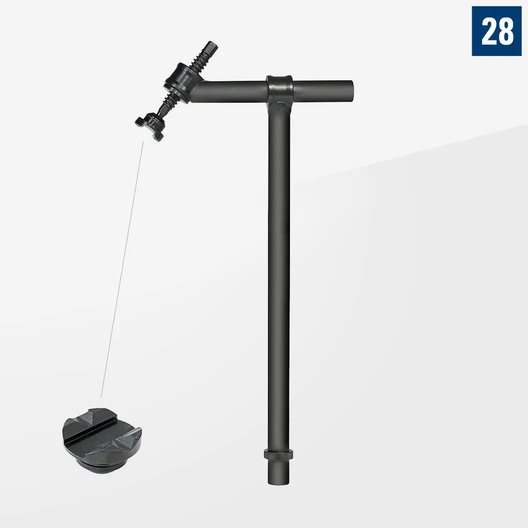 Струбцина 45° с коротким шпинделем H500 D28-07009-028