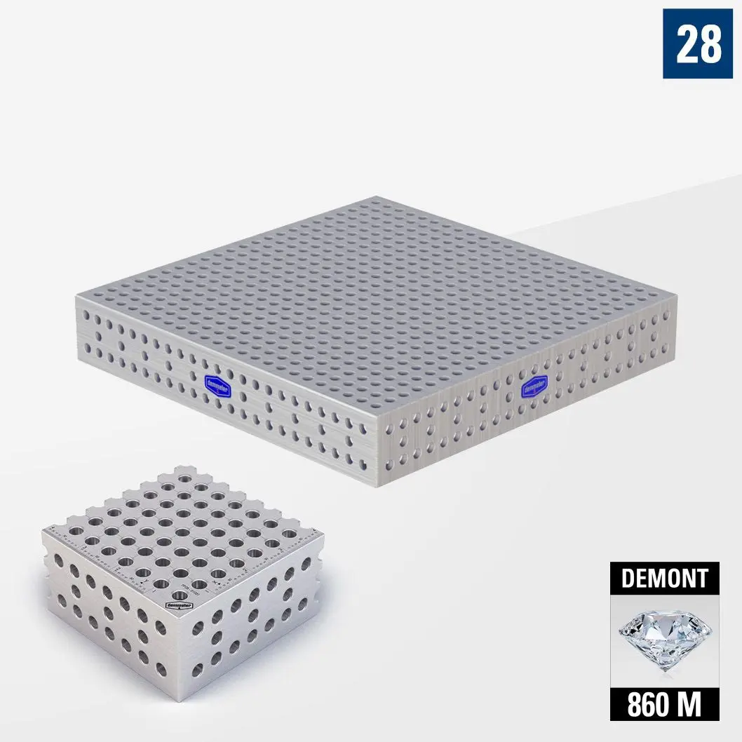 PROFI Premium LINE PP 3D Сварочный стол 1200х1200 Азотированный DEMONT 860 M Без опор PP28-01056-700