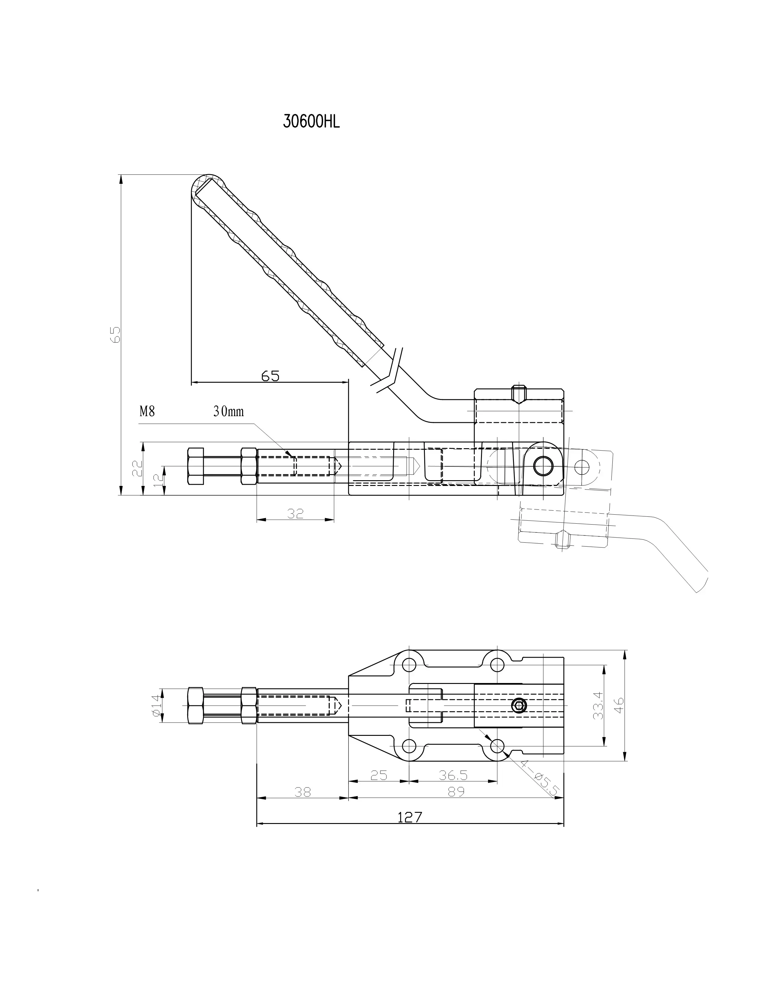 Прижим шарнирно-рычажный Арт. CH-30600HL