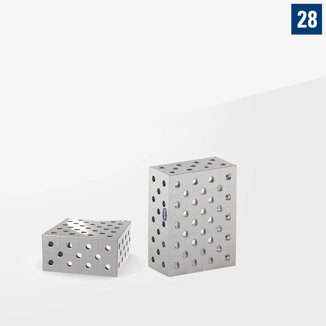 Промежуточный U-образный блок сталь. Торцевые стороны - Диагональная сетка L500 400х200 D28-04002-21