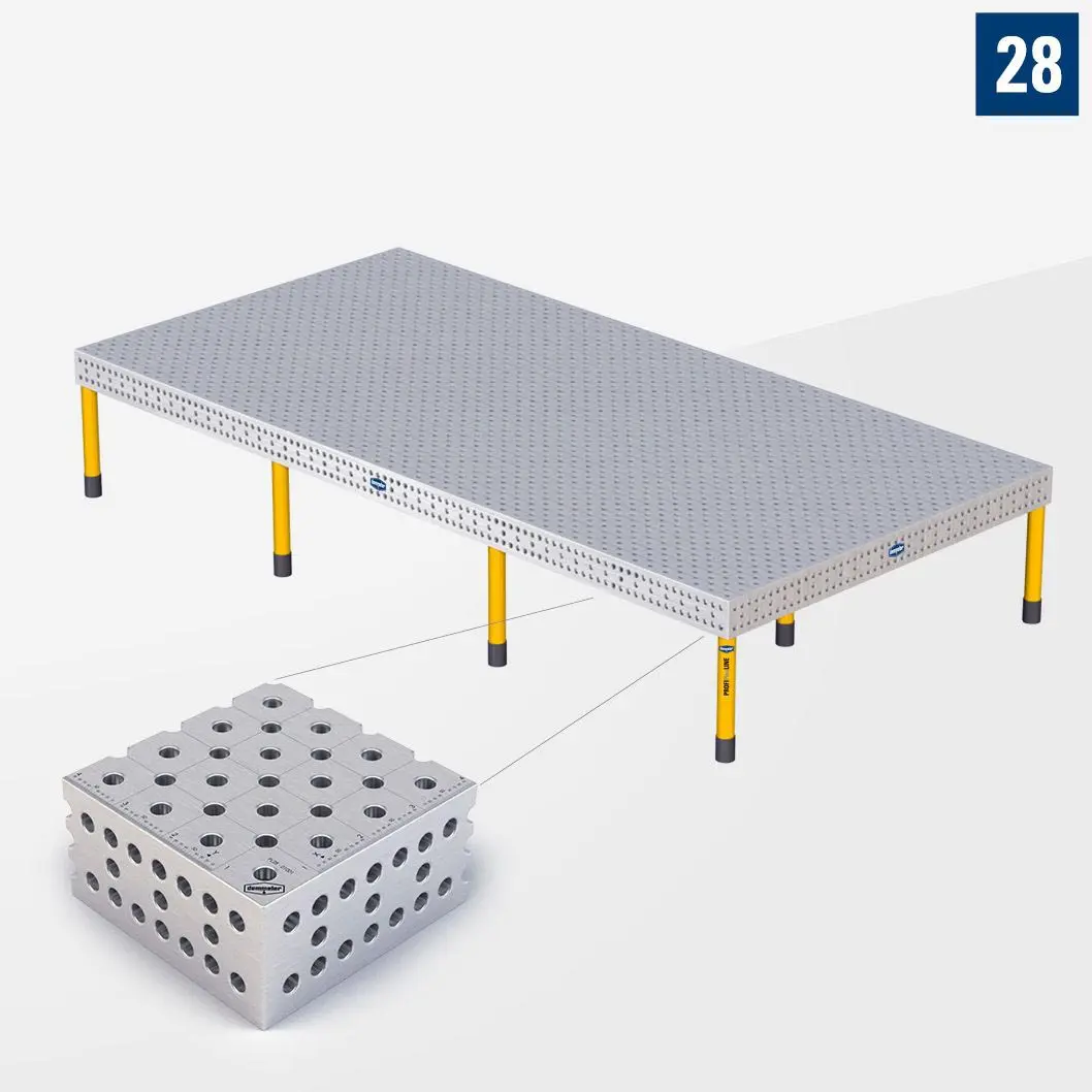 PROFIPlusLINE PL 3D Сварочный стол 28 4800х2400 Стандартное исполнение Со стандартными опорами PL28-